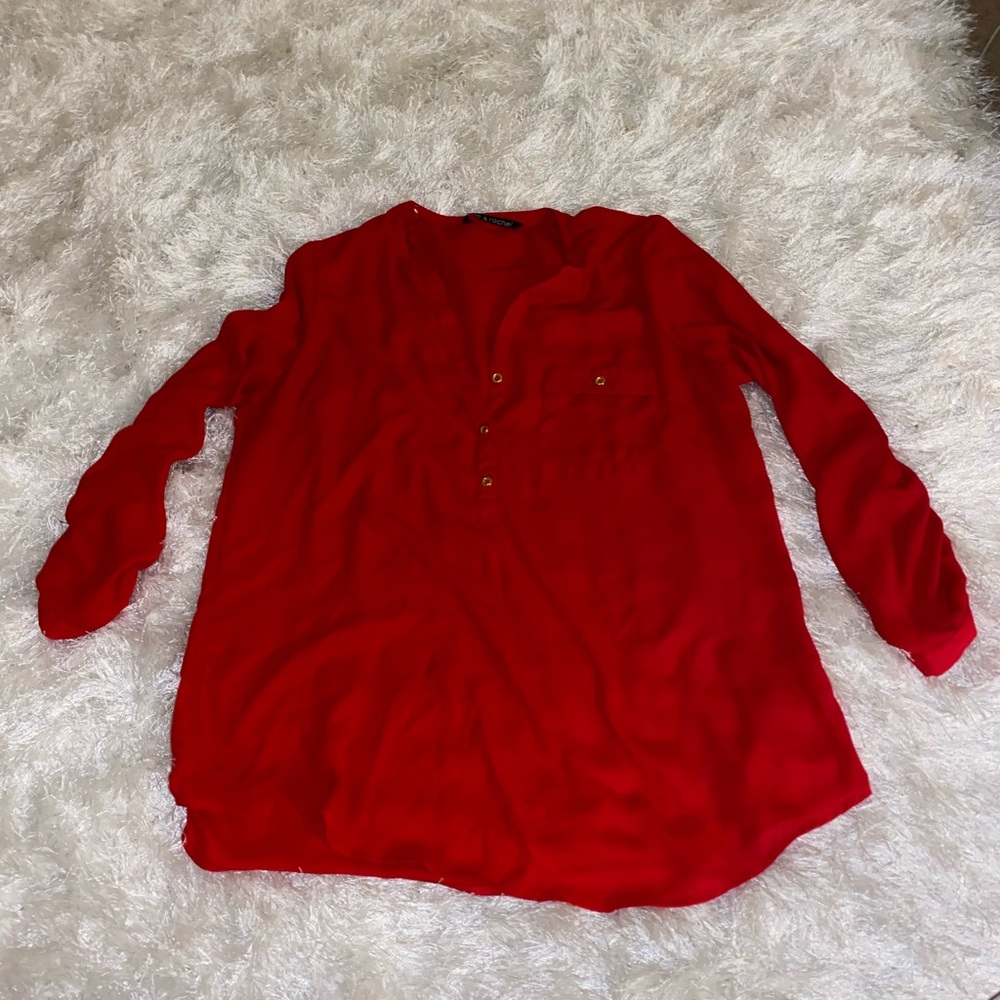 red light flowy top